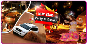 New Year Celebration in Dubai Desert