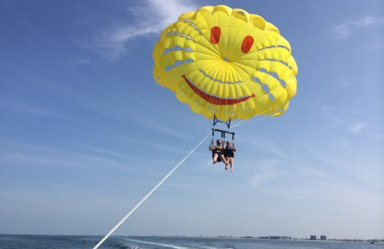 Parasailing with a smile
