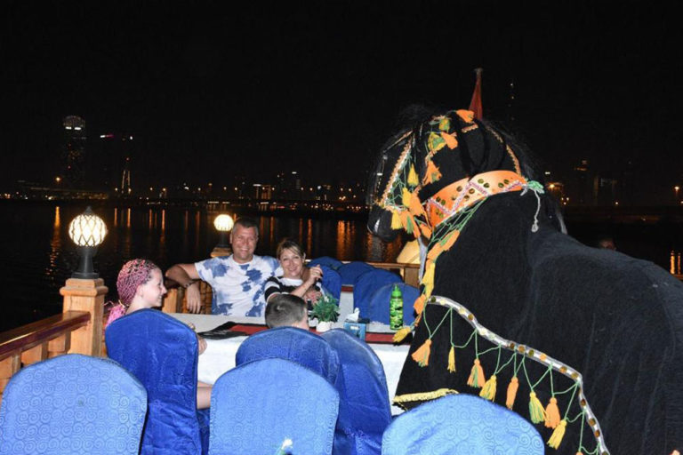 People Enjoy Dubai Water Canal Cruise