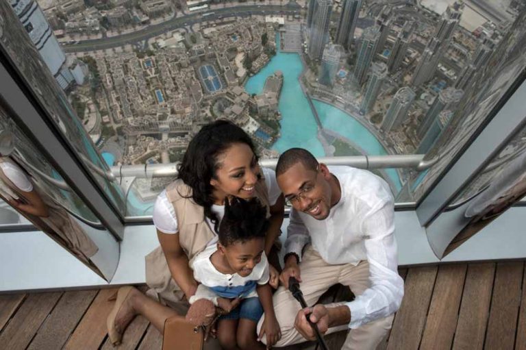 Selfie at the Top of Burj Khalifa Dubai
